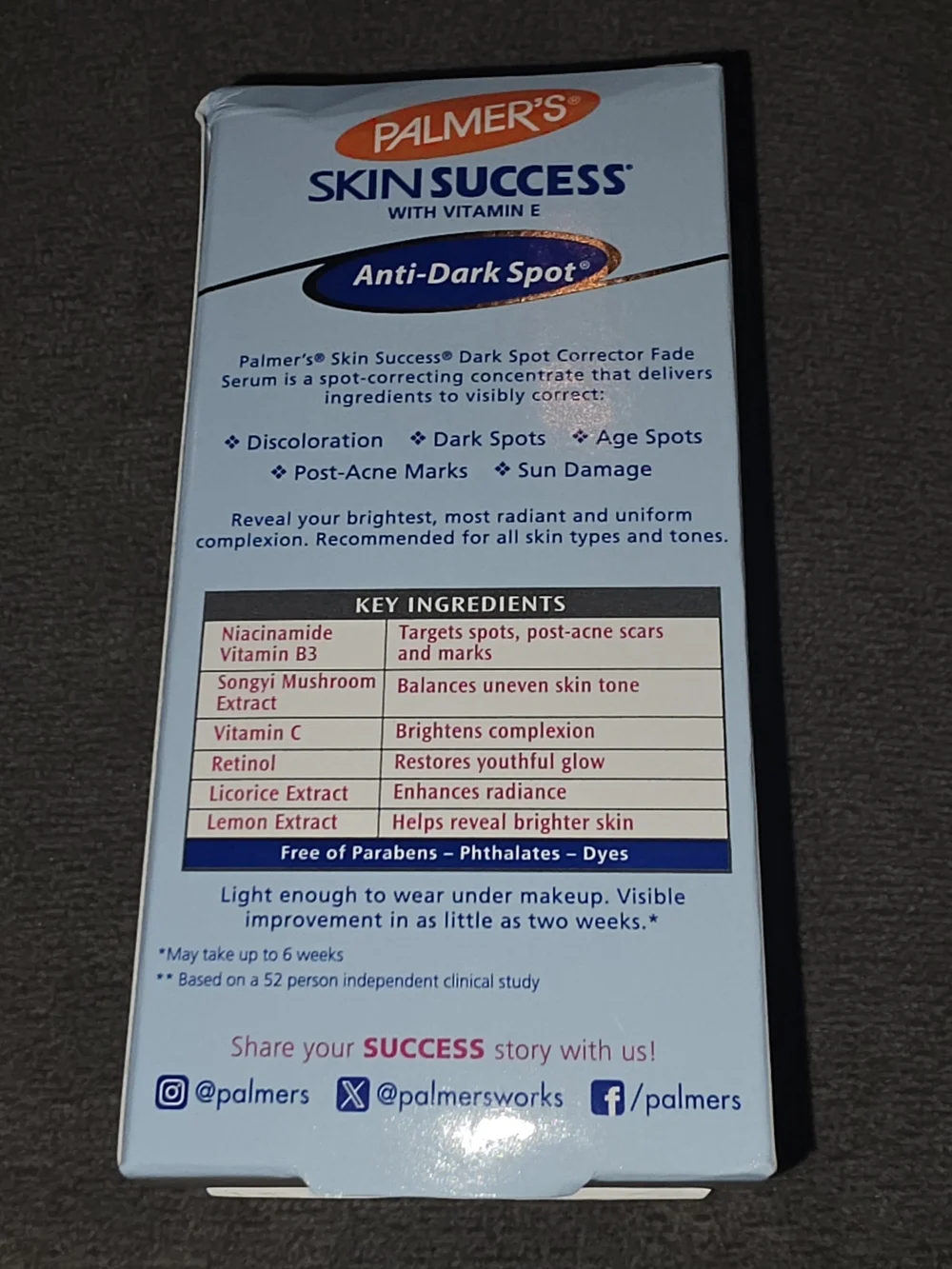 Palmer's Skin Success Dark Spot Corrector Serum — 1fl Oz BNIB